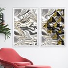 Quadro Com Moldura Chanfrada Abstrato