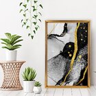 Quadro Com Moldura Chanfrada Abstrato