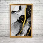 Quadro Com Moldura Chanfrada Abstrato