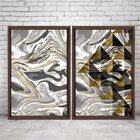 Quadro Com Moldura Chanfrada Abstrato