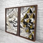 Quadro Com Moldura Chanfrada Abstrato