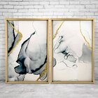 Quadro Com Moldura Chanfrada Abstrato