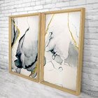 Quadro Com Moldura Chanfrada Abstrato