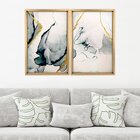 Quadro Com Moldura Chanfrada Abstrato