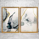 Quadro Com Moldura Chanfrada Abstrato