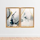 Quadro Com Moldura Chanfrada Abstrato