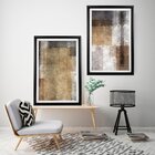 Quadro Com Moldura Chanfrada Abstrato Moderno