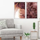 Quadro Com Moldura Chanfrada Abstratos