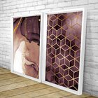 Quadro Com Moldura Chanfrada Abstratos