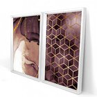 Quadro Com Moldura Chanfrada Abstratos