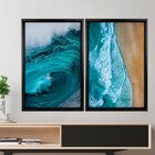 Quadro Com Moldura Chanfrada Beach
