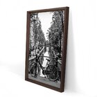 Quadro Com Moldura Chanfrada Bicicleta Antiga