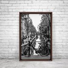 Quadro Com Moldura Chanfrada Bicicleta Antiga