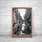 Quadro Com Moldura Chanfrada Bicicleta Antiga