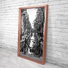 Quadro Com Moldura Chanfrada Bicicleta Antiga