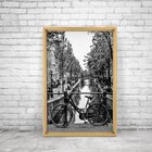 Quadro Com Moldura Chanfrada Bicicleta Antiga