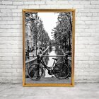 Quadro Com Moldura Chanfrada Bicicleta Antiga