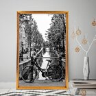 Quadro Com Moldura Chanfrada Bicicleta Antiga