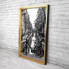 Quadro Com Moldura Chanfrada Bicicleta Antiga