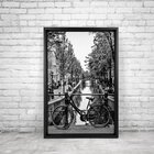 Quadro Com Moldura Chanfrada Bicicleta Antiga