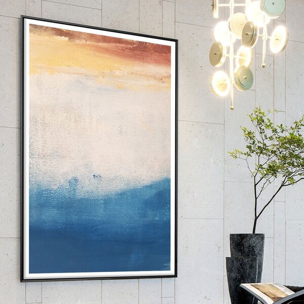 Quadro Com Moldura Chanfrada Colorido