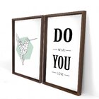 Quadro Com Moldura Chanfrada Do What You Love
