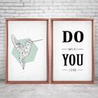 Quadro Com Moldura Chanfrada Do What You Love