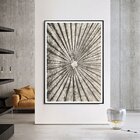 Quadro Com Moldura Chanfrada Efeito Madeira