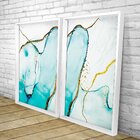 Quadro Com Moldura Chanfrada Elementais