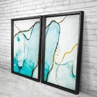 Quadro Com Moldura Chanfrada Elementais