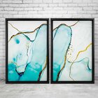 Quadro Com Moldura Chanfrada Elementais