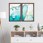 Quadro Com Moldura Chanfrada Elementais