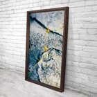 Quadro Com Moldura Chanfrada Elementos Dourados