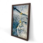 Quadro Com Moldura Chanfrada Elementos Dourados