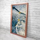 Quadro Com Moldura Chanfrada Elementos Dourados