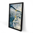 Quadro Com Moldura Chanfrada Elementos Dourados