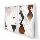 Quadro Com Moldura Chanfrada Escandinavo