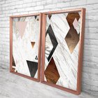 Quadro Com Moldura Chanfrada Escandinavo