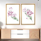 Quadro Com Moldura Chanfrada Flor