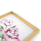 Quadro Com Moldura Chanfrada Flor