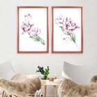 Quadro Com Moldura Chanfrada Flor