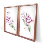 Quadro Com Moldura Chanfrada Flor