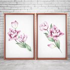 Quadro Com Moldura Chanfrada Flor