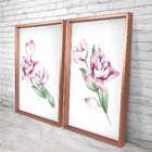 Quadro Com Moldura Chanfrada Flor