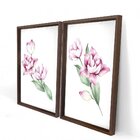 Quadro Com Moldura Chanfrada Flor