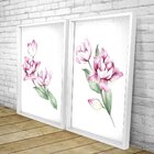 Quadro Com Moldura Chanfrada Flor