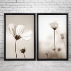 Quadro Com Moldura Chanfrada Flor Classica