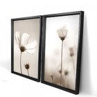 Quadro Com Moldura Chanfrada Flor Classica