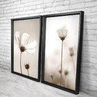 Quadro Com Moldura Chanfrada Flor Classica
