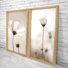 Quadro Com Moldura Chanfrada Flor Classica